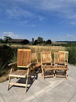 Gartenstuhl Holz Klappbar FSC Set 5 Stck. guter Zustand
