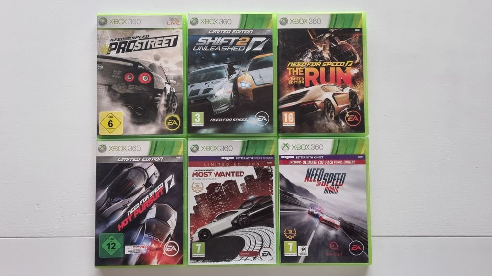 Need For Speed Kollektion x 6 Spiele für Xbox 360 Kaufen auf Ricardo