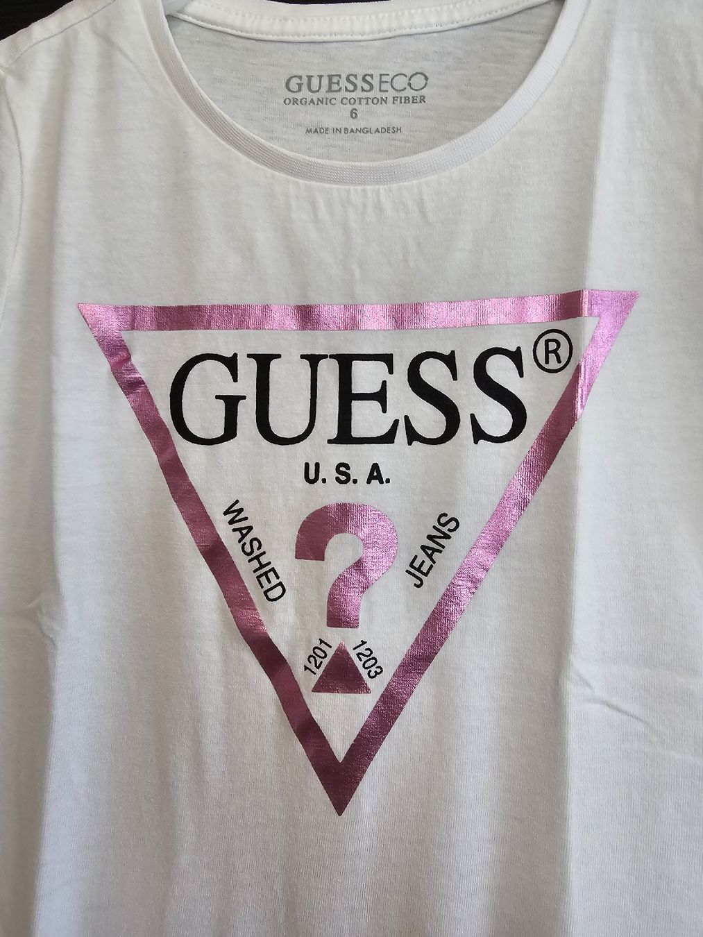 Guess Camicette, T-shirt & Top: Guess T-Shirt Mädchen Gr. 6 J – Usato da Laufen venduto da Taty007 1