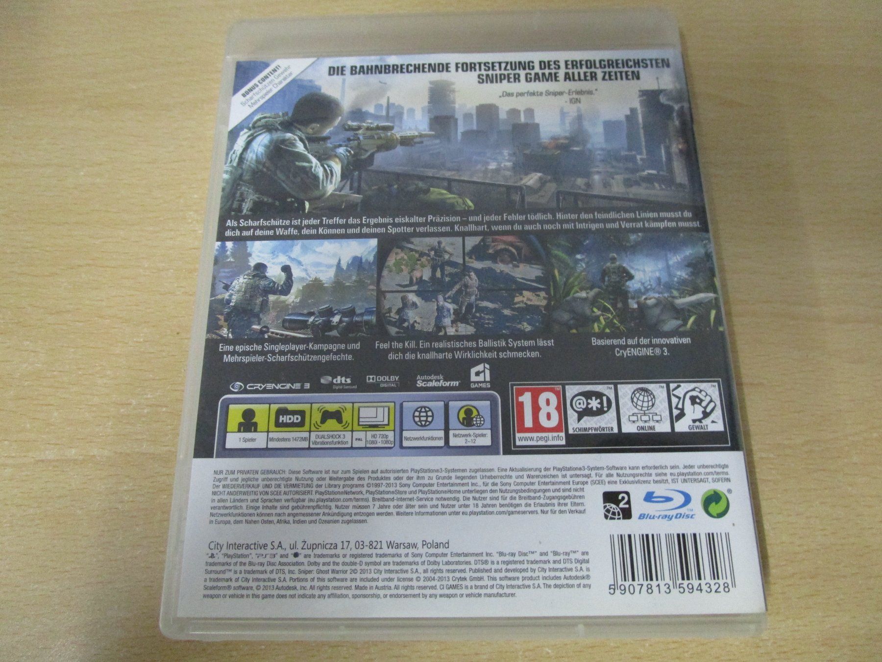 Sony Giochi: Sniper 2 Ghost Warrior Limited Edition Playstation 3 PS3 – Usato da Goldau venduto da agestuffer 1