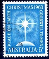 AUSTRALIEN 1963 WEIHNACHTSMARKE GESTEMPELT - W325