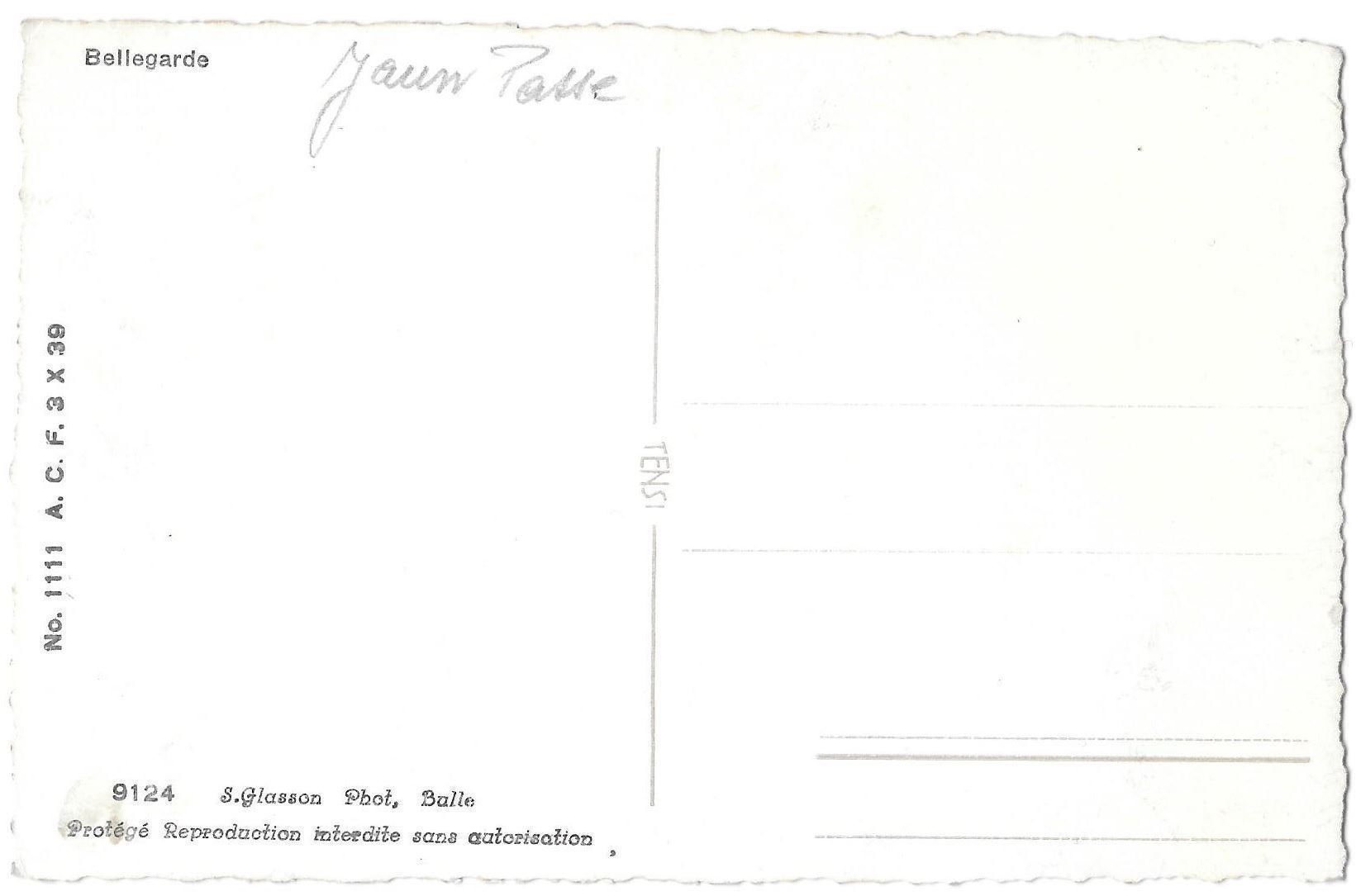 Cartes postales: Bellegarde - Jaun Teilansicht – D'occasion à Olten par clotaldi 1