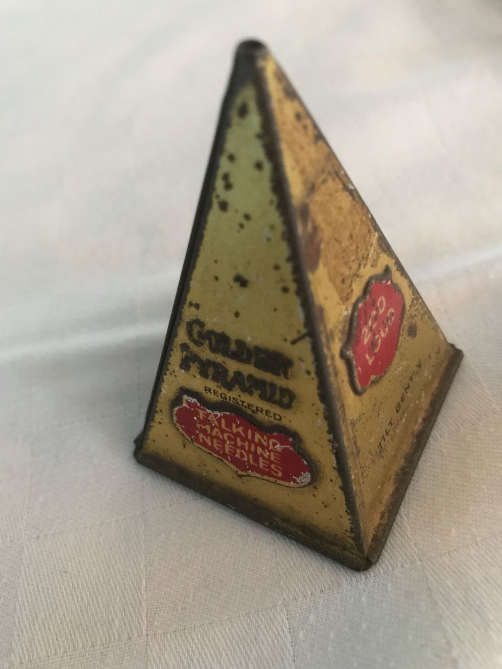 Giradischi: Grammophon Nadeldose, Pyramide – Usato da winterthur venduto da Grami1 1