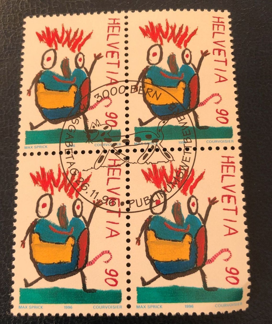 Tutti i francobolli: 4 er Block Nr.906 mit Vollstempel Bern – Usato da Aarau venduto da Billa007