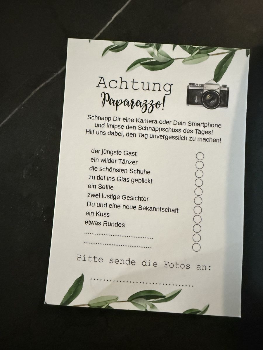 Spiele: Fotochallenge hochzeit – Neu (gemäss Beschreibung) aus Holziken von Nadine.Zimmermann 2