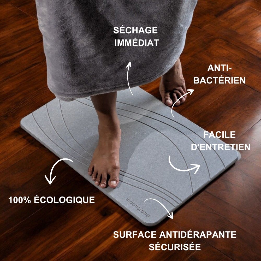 Teppiche: Badematte Terra Vela hellgrau aus Kieselgur – Neu und originalverpackt aus Dietlikon von Salesmax 9