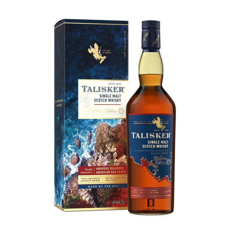 Talisker Bevande alcoliche: Talisker Distiller's Edition – Nuovo e nell'imballaggio originale da Le Locle venduto da drinkshop