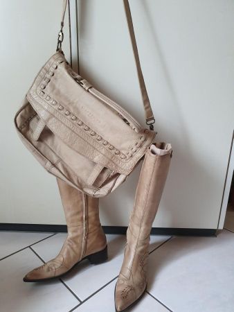 Liebeskind Leder Tasche beige
