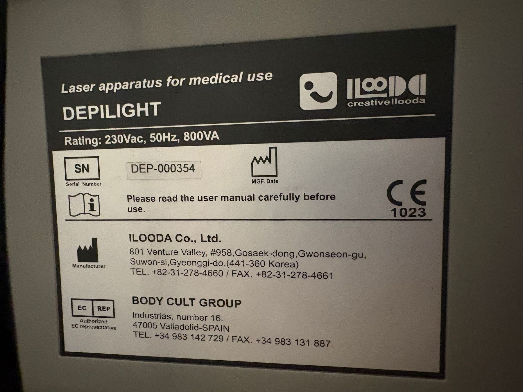 Epilatori: Depil Light Laser-Haarentfernungsgerät, Np 50'000Fr – Usato da Ottenbach venduto da Claurin 3