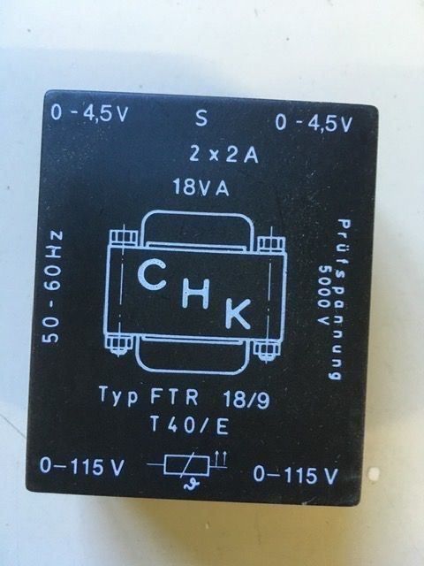 Componenti elettronici: Printtrafo 2x4,5V 18VA – Nuovo e nell'imballaggio originale da Brugg AG venduto da Pedro4