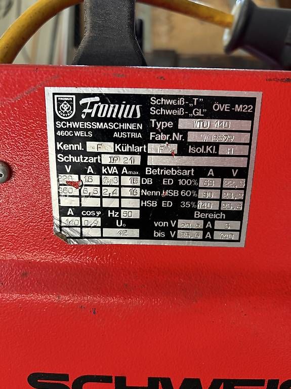 Saldatori: Fronius WTU 140 Elektroden Schweissgerät – Usato da oftringen venduto da stouner1 2