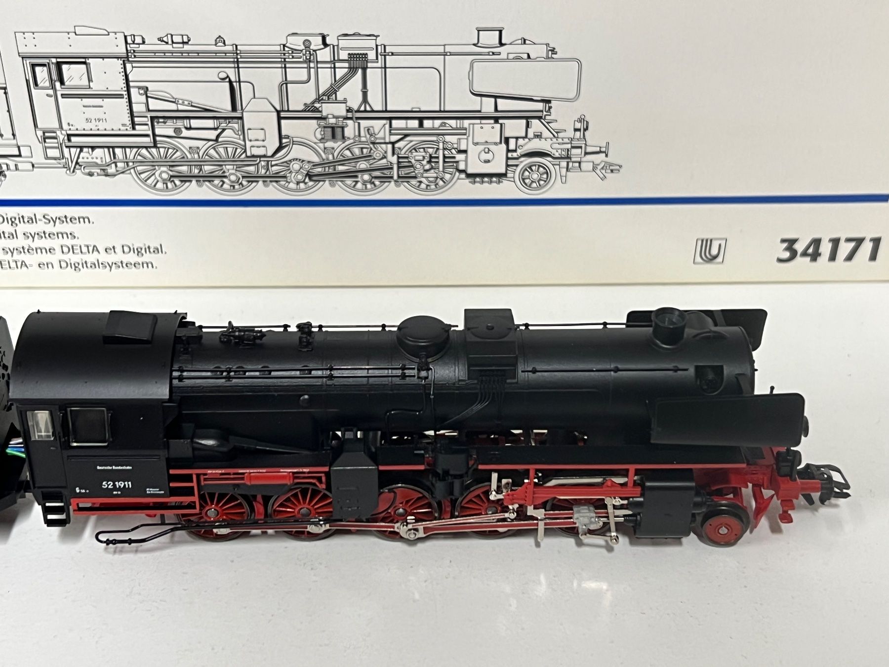Märklin Modellini di ferrovie: Märklin 34171 BR 52 K  AC Digital H0 – Usato da Geroldswil venduto da TopTrain54 3