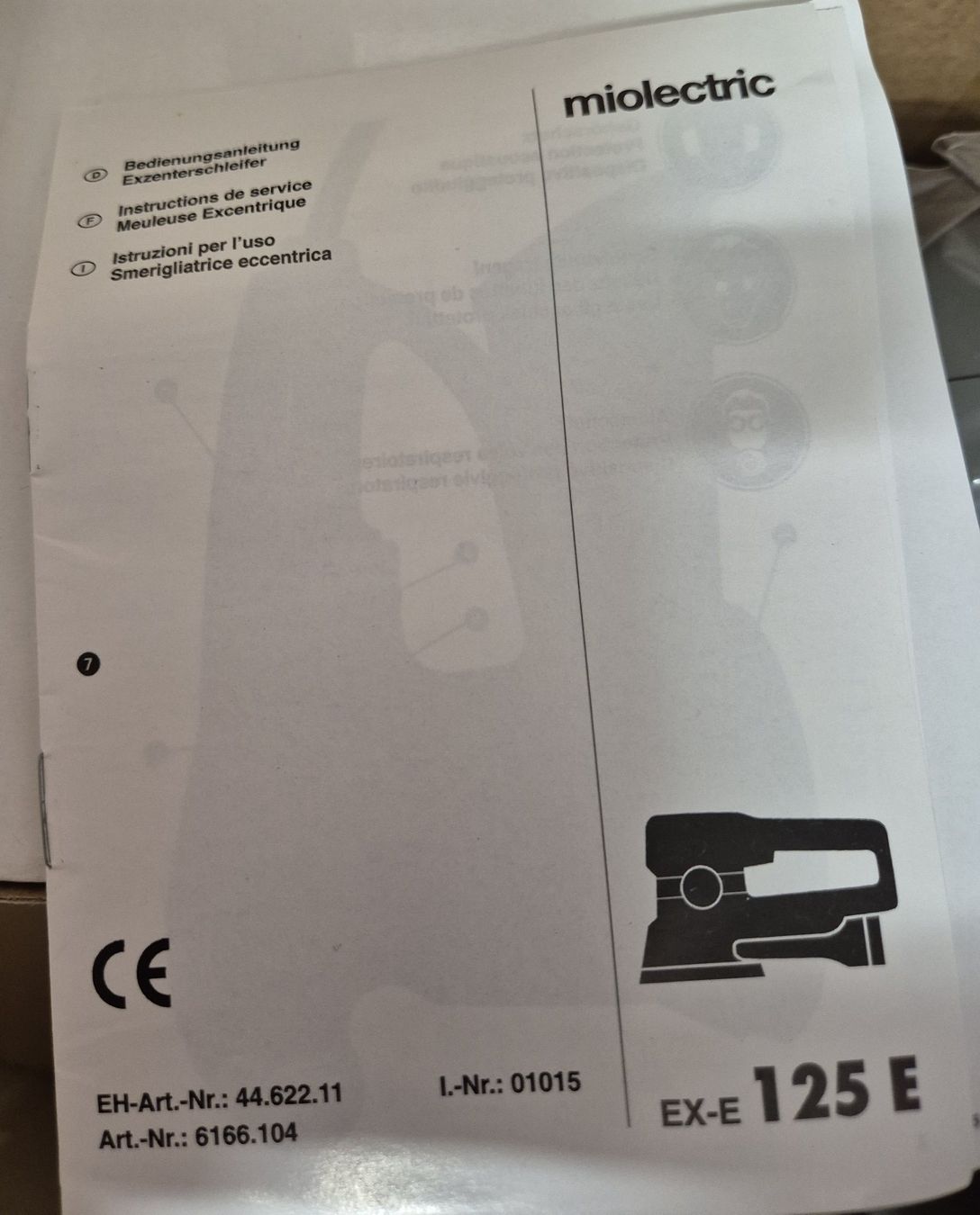 Schleifen & Polieren: Exzenterschleifer mioelectric EX-E 125 E – Neu und originalverpackt aus Aesch LU von chletine64 5