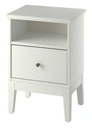 Tables de nuit: 2 Table chevet, blanc, 47x40 cm – D'occasion à Genève par Etbald73