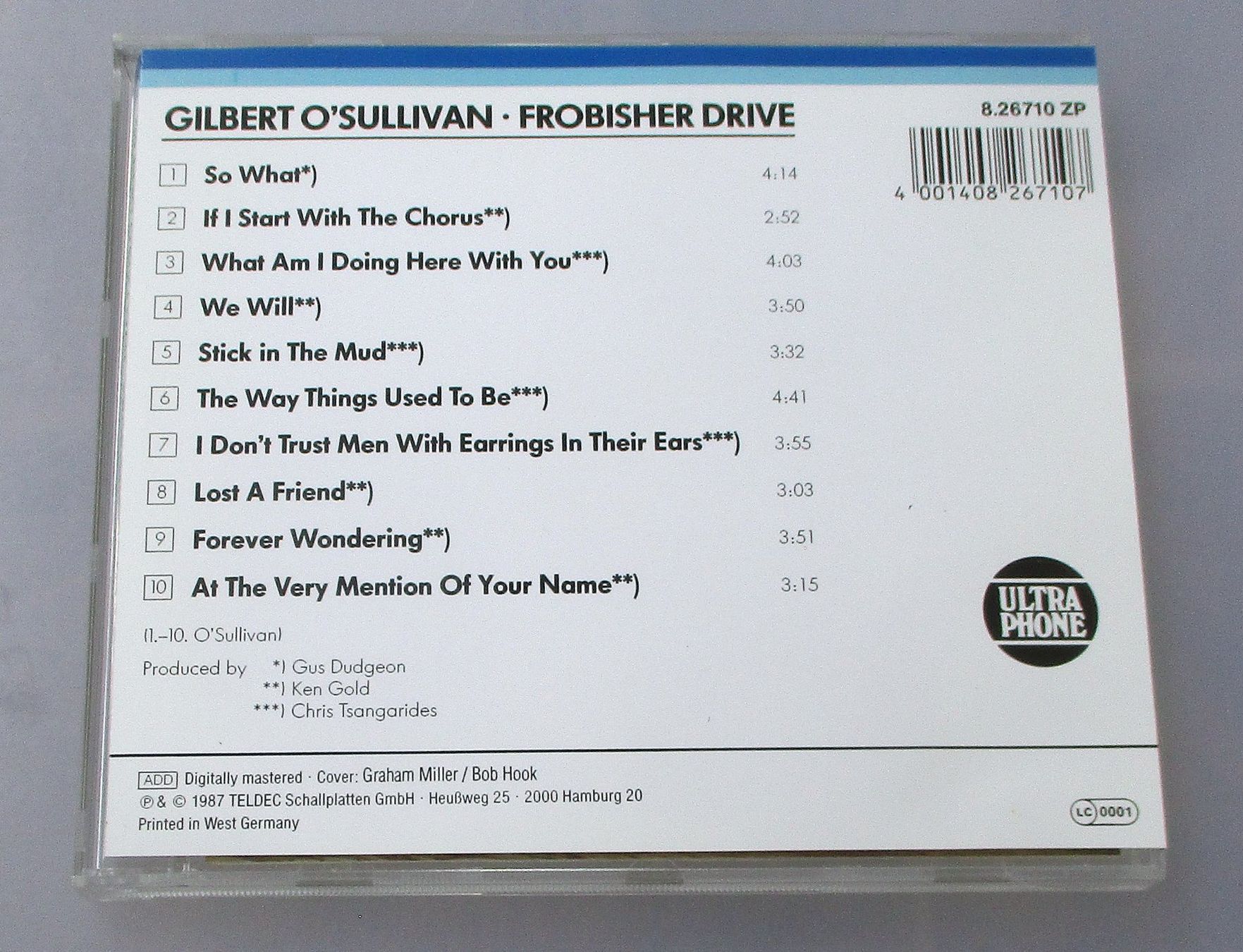 CD: GILBERT O'SULLIVAN - Frobisher Drive – Usato da Wattwil venduto da Muriel11 1