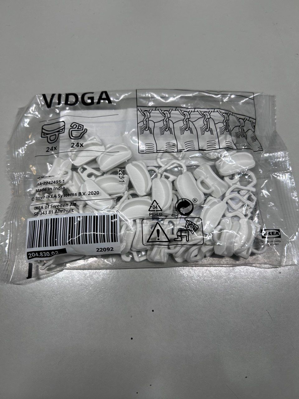 Ikea Altro per la casa: Pattini e ganci VIDGA – Nuovo e nell'imballaggio originale da Giubiasco venduto da LorisVale