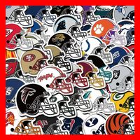 Football Helme NFL New England Raiders USA 50 tlg Stickerset