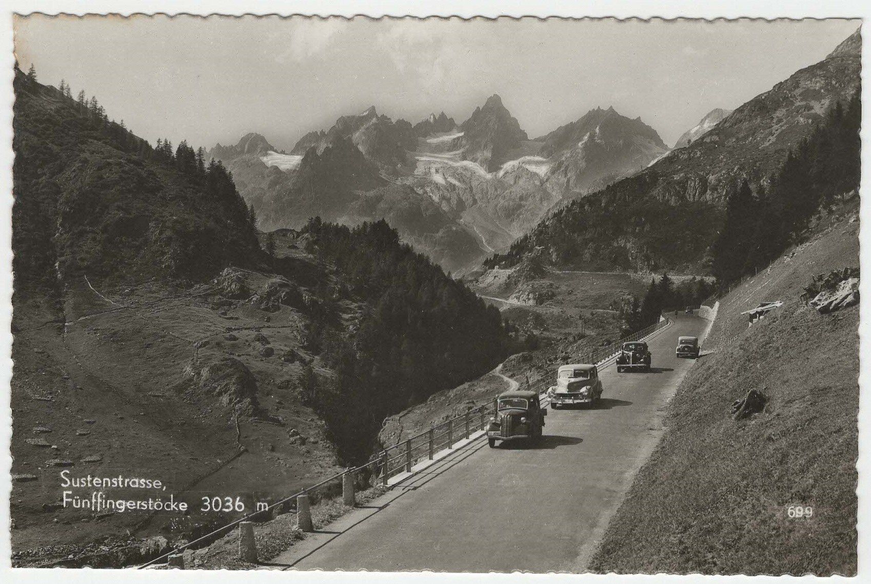 Cartoline postali: Sustenstrasse mit 4 Oldtimern – Usato da Winterthur venduto da Wintiwest
