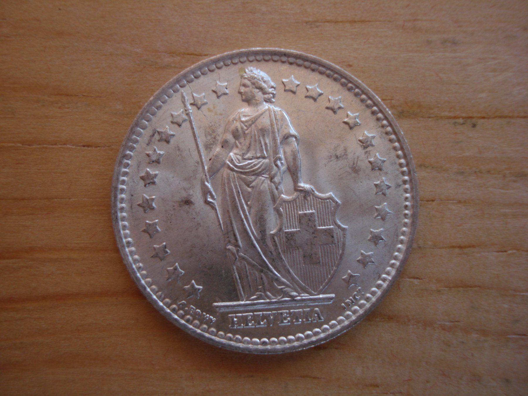 Alle Münzen: (C1) 1 Franken 1946 STGL – Gebraucht aus Erlach von Net-Coins 1