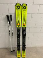 Völkl Racetiger JR 120 cm + Stöcke (Top Zustand)