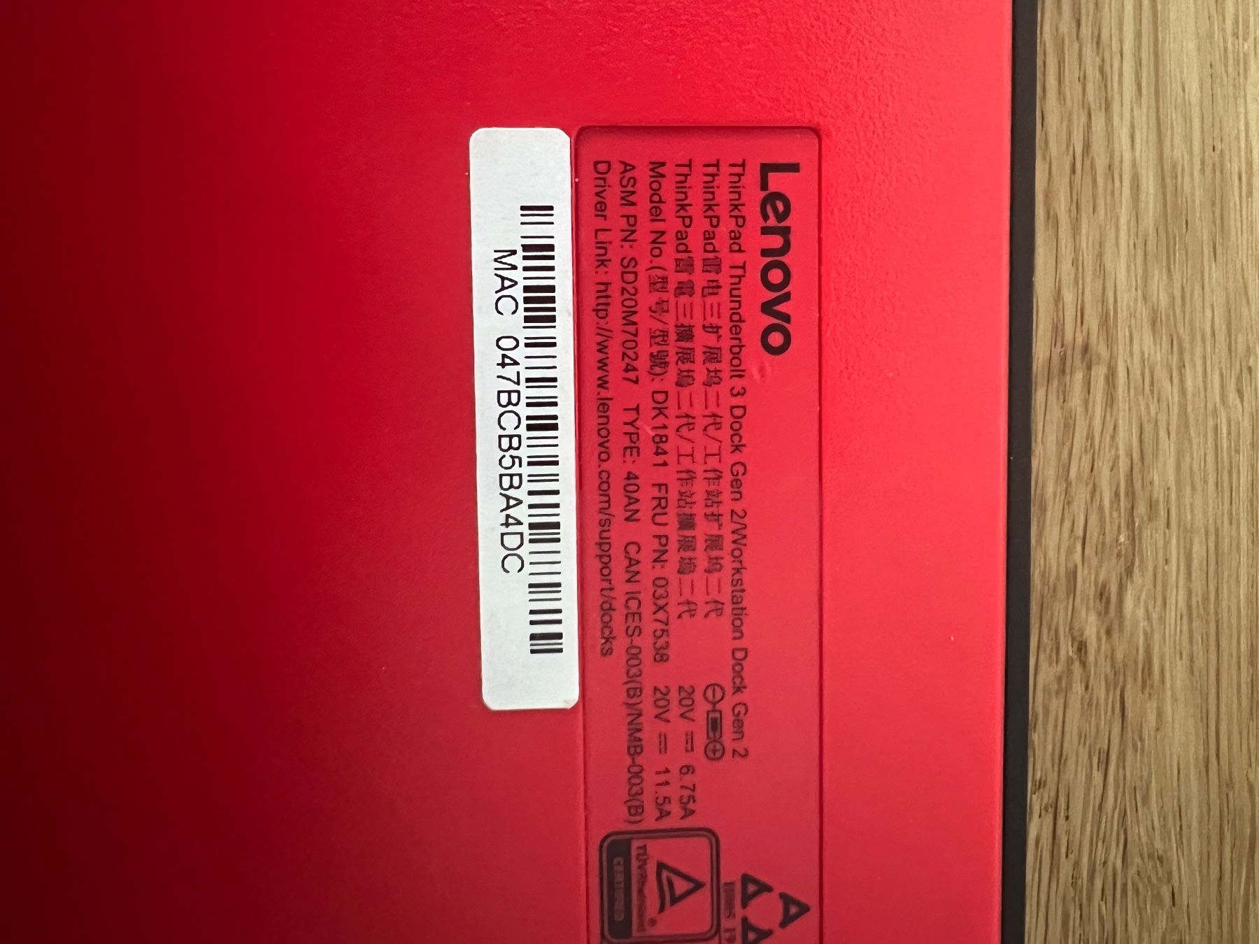 Lenovo Docking station: Lenovo ThinkPad Thunderbolt 3 Dock Gen 2 – Usato da Locarno venduto da Danisol 1