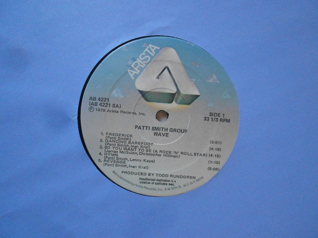 Dischi in vinile: PATTI SMITH GROUP  -  WAVE – Usato da Bex venduto da Giorgiob 2
