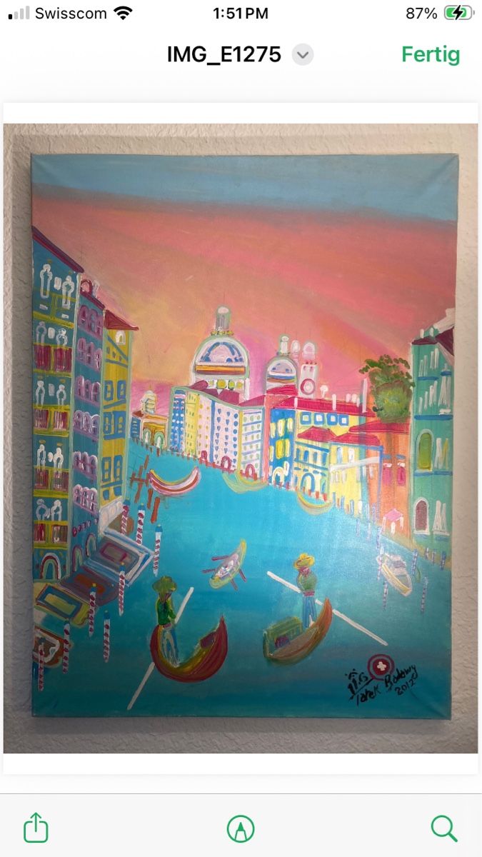 Dipinti: Gemälde Venedig, Oil auf Leinwand – Nuovo (secondo la descrizione) da Bern venduto da tar_hm7j