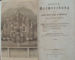 RAR! Die Dom-Orgel zu Merseburg (1829 !!)