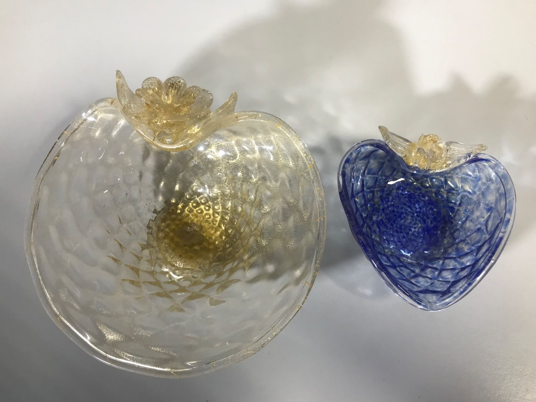 Murano Bicchieri: 2 Muranoglas Schalen, Barovier&Toso – Usato da Winterthur venduto da efant12