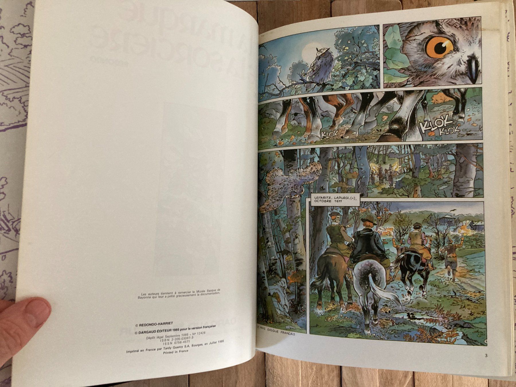 Fumetti: Muro/Redondo-La marque de la sorcière-EO 1985 – Usato da vaumarcus venduto da Nicolasorel 3