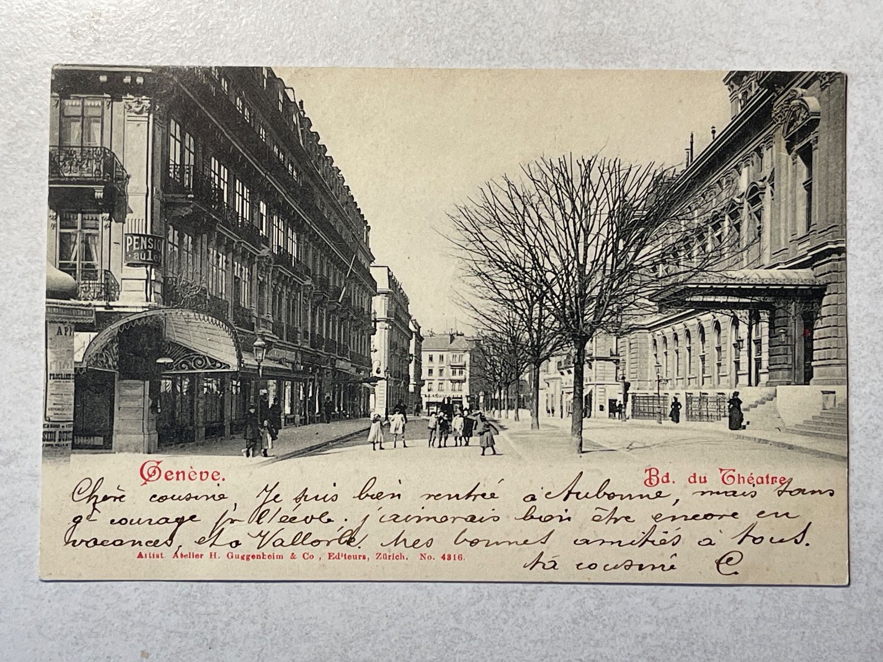 Cartoline postali: alte Ansichtskarte Genf, animée – Usato da Strengelbach venduto da Aschatan5