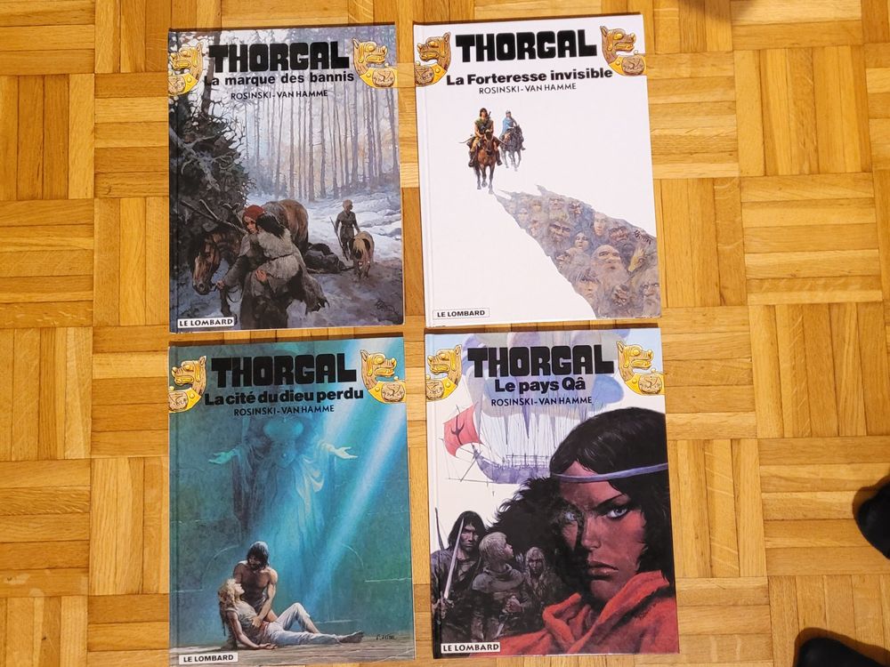 4x BD Thorgal Le Lombard, Bon état, tome 10, 12 19 et 20 1