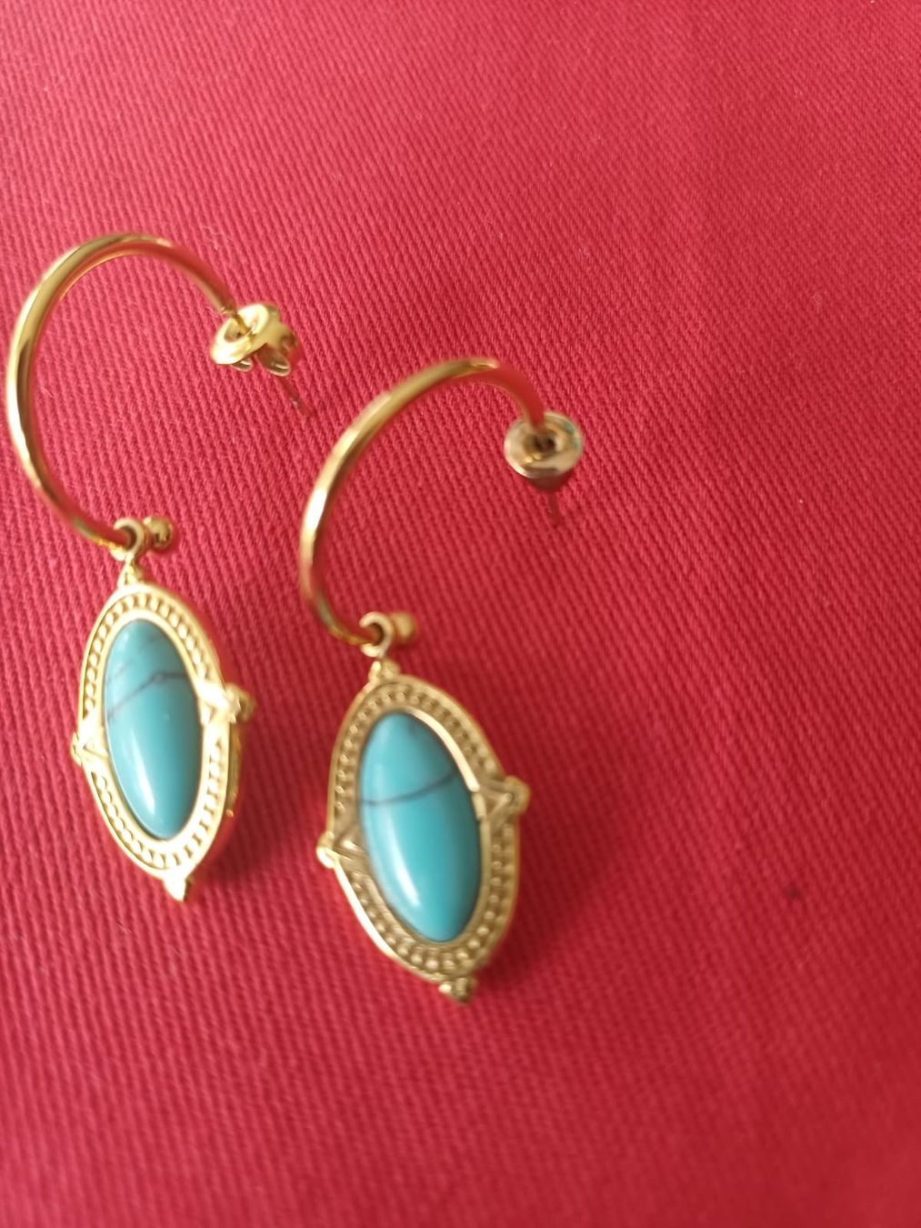 Orecchini pendenti & Orecchini a lobo: boucles d'oreilles avec turquoises – Usato da Collonges venduto da cam_72xf
