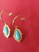 boucles d'oreilles avec turquoises