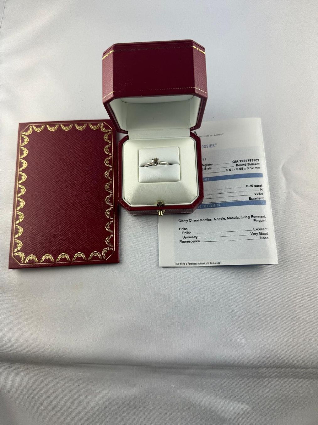 Cartier Anelli: CARTIER SOLITAIRE TAILLE 51 – Usato da Pully venduto da Occasions-luxe.Golay 6