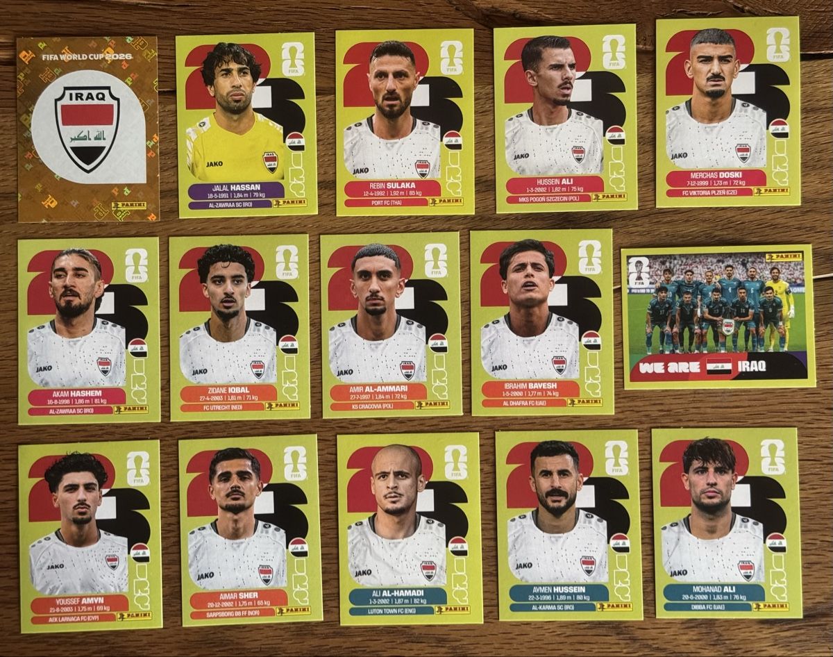 Panini Carte collezionabili: Panini Sticker WM 2026 - Irak – Nuovo (secondo la descrizione) da Mägenwil venduto da Goldfire