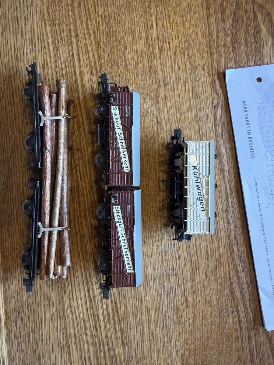 Modelleisenbahnen: Rokal Güterwagen set – Gebraucht aus Riggisberg von Gauli