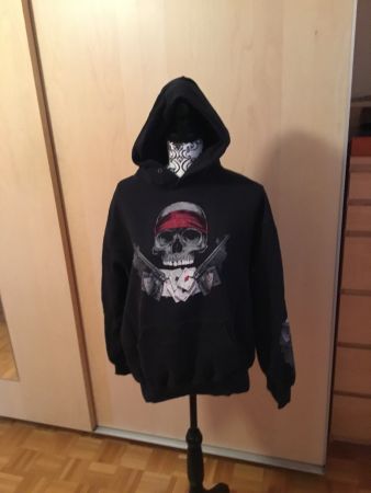 Cooler Skull Hoodie Gr L