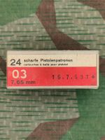 Munitionsschachtel 7.65 mm Pistolenpatrone 03, leer