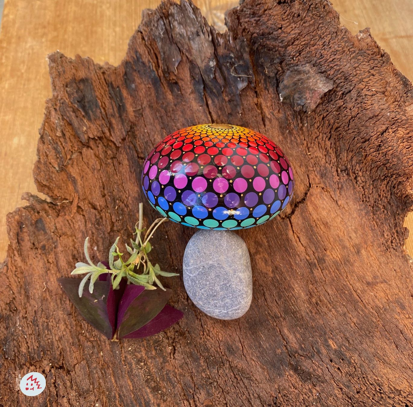 Tutte le decorazioni: Mandala Stein, Glücksbringer, Deko,Geschenk, Briefbeschwerer – Nuovo e nell'imballaggio originale da Fanas venduto da Omibia 2