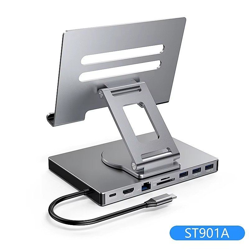 Dockingstation: Ipad stand USB C Hub 4K 60HZ HD Type-C 100W – Neu und originalverpackt aus Unterägeri von RmOnline 2