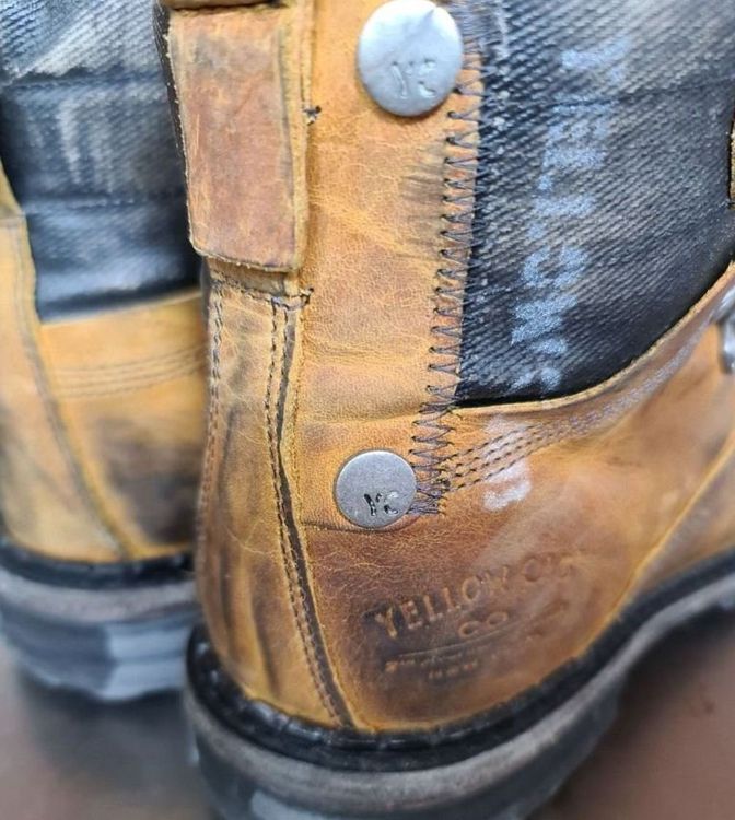 Yellow Cab echt Leder Herren Boots used Look gr 41 (Neu (gemäss