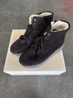 Vamos Schnür Stiefeletten mit Fell Gr. 5 1/2
