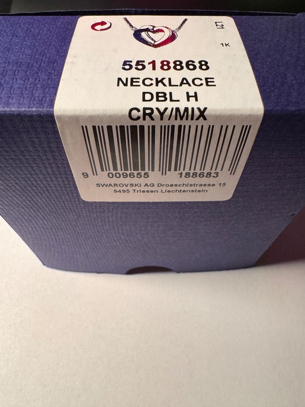 Swarovski Catenine: Swarovski Infinity Halskette Herz Original !!! – Nuovo e nell'imballaggio originale da Bösingen venduto da Revolt 3
