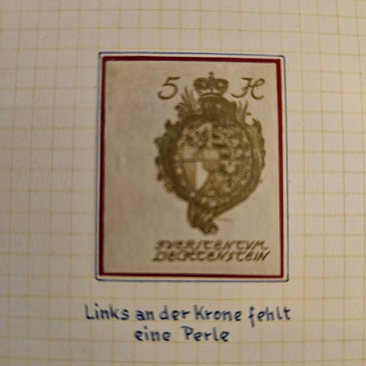 Tutti i francobolli: FL  17 ! ABARTE / PLATTENFEHLER / GEM. BESCHRIEB AUF FOTO – Nuovo (secondo la descrizione) da Rombach venduto da Kunstmarkart