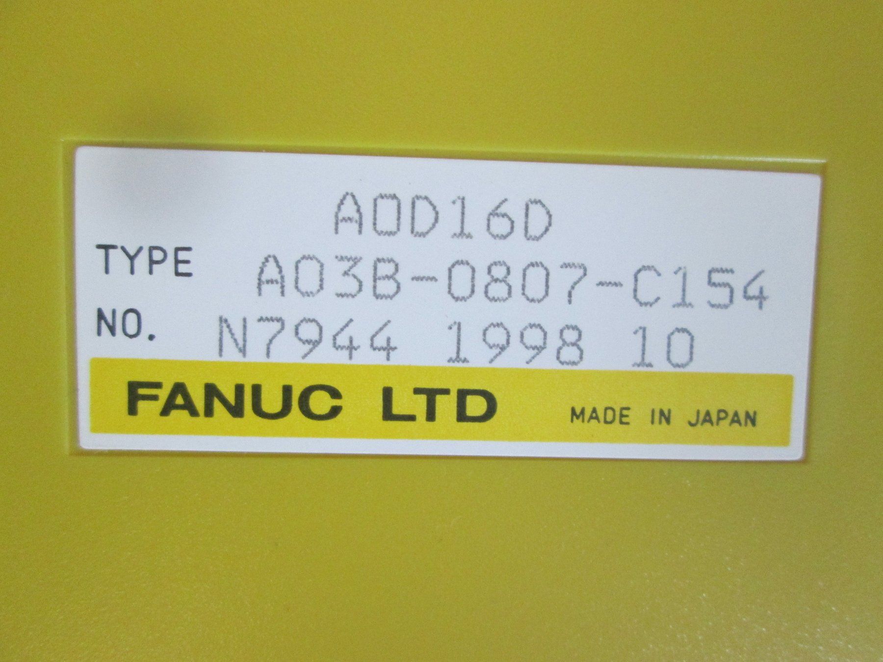 Fanuc Componenti elettronici: Fanuc SPS Baugruppe – Usato da Steffisburg venduto da Schwabis 3