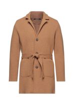 Cappotto uomo color cammello con cintura nuovo taglia S