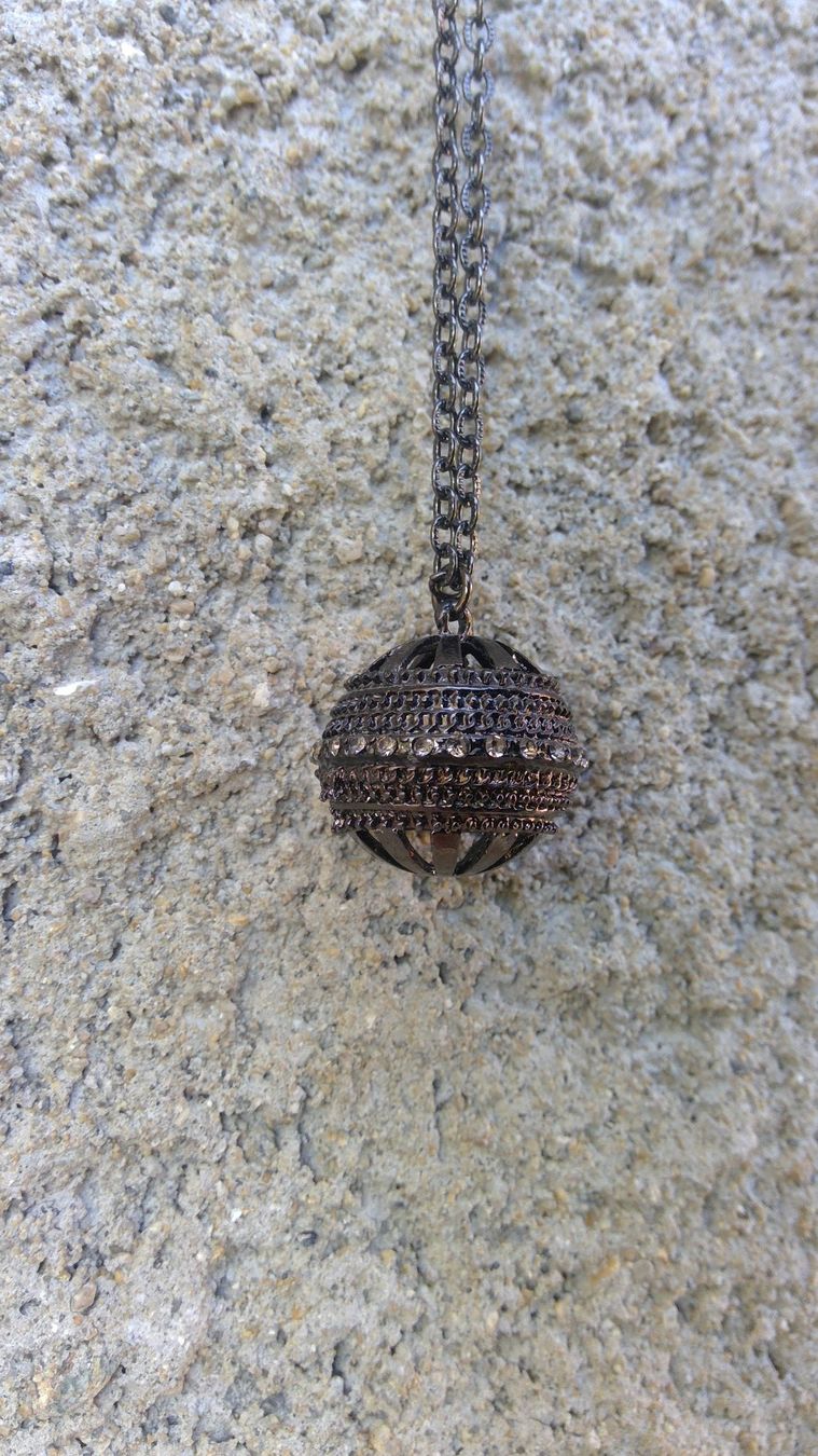 Catenine: Collier avec sphère & strass, 33-36cm, NEUF – Nuovo e nell'imballaggio originale da Agiez venduto da chouchanelle 2