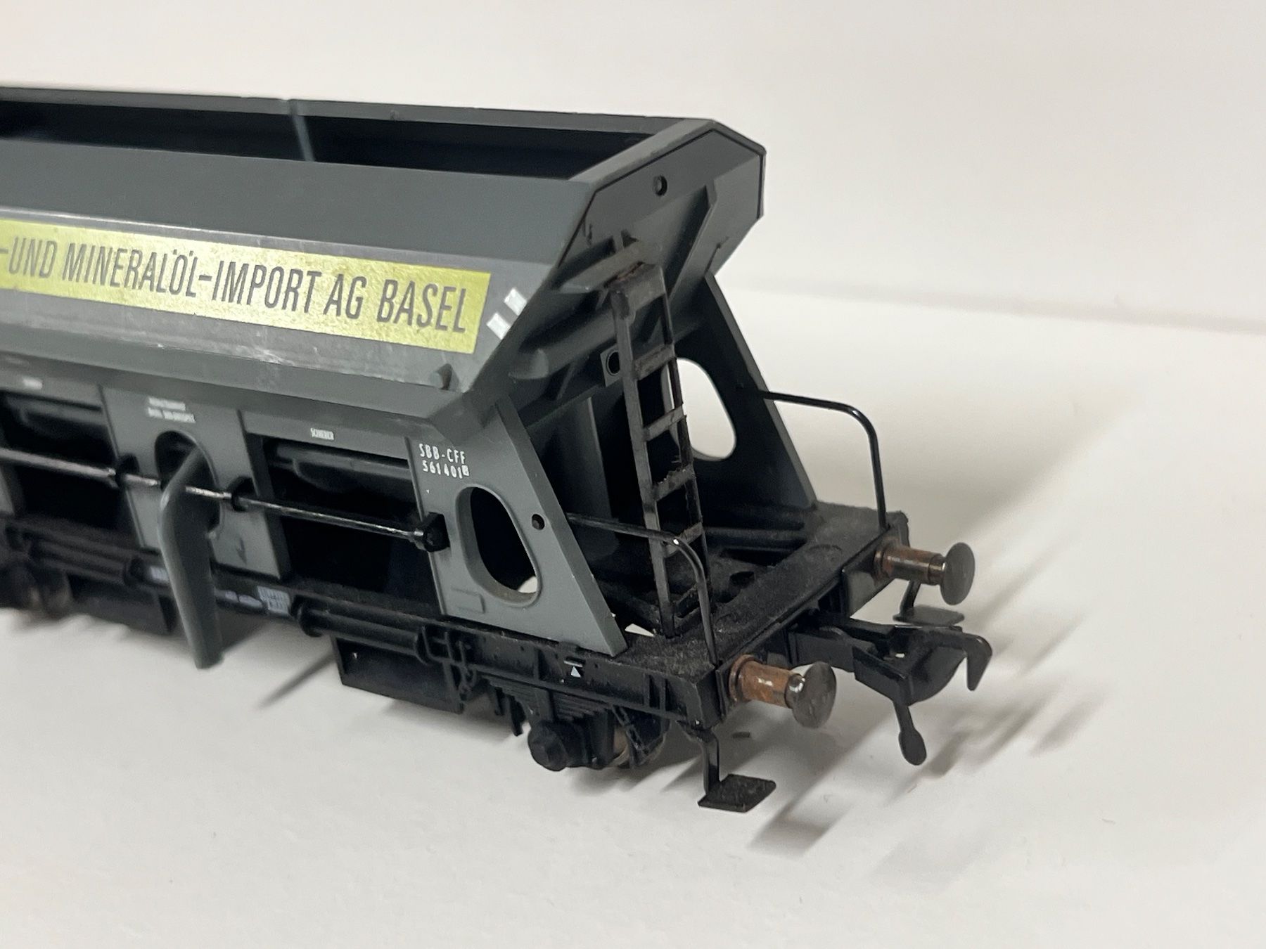 Fleischmann Modellini di ferrovie: Fleischmann SBB CFF Schotterwagen "ALKAG Basel" – Usato da Geroldswil venduto da TopTrain54 3