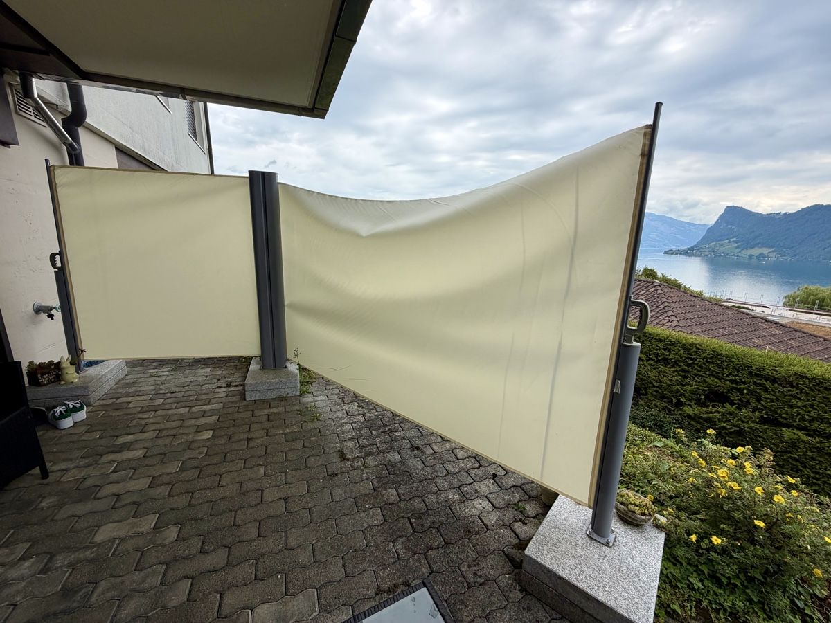 Paraventi: Sichtschutz / Windschutz ausziehbar - Zu verschenken  – Usato da Hergiswil NW venduto da FabriziaFrank